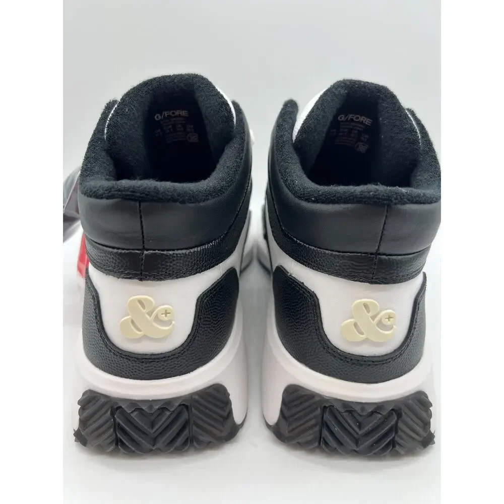 G/Fore G.112 Leather Mid-Top Street Shoe Black/White Men's Size 11.5 New
